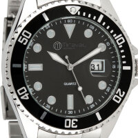 Miraval Herrenarmbanduhr Edelstahlarmband 43 mm...