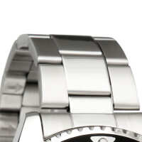 Miraval Herrenarmbanduhr Edelstahlarmband 43 mm Datumsanzeige schwarz