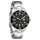 Miraval Herrenarmbanduhr Edelstahlarmband 43 mm Datumsanzeige schwarz