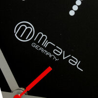 Miraval Funkwanduhr mit Metallrahmen - 4-MV0421-1