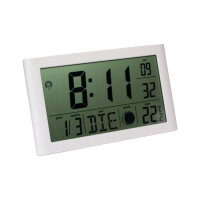Miraval LCD Funkwanduhr mit Countdown-Timer & Mondphase