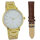 Herrenarmbanduhr Metallarmband mit Wechselarmband