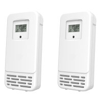Miraval Design Funk-Wetterstation mit 2 Sensoren & Regenmesser