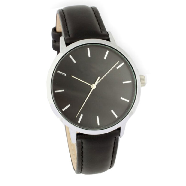 Herrenarmbanduhr mit Lederarmband - 2-0120-8