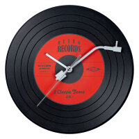 Miraval Schallplattenuhr 30 cm Wanduhr im Vinyl-Design