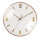 Quarz-Wanduhr 25 cm gold gebürstet Aluminiumrahmen