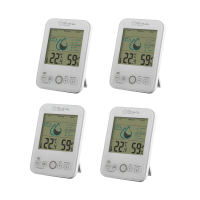 Miraval Schimmelwarner 4er-Set Hygrometer mit...