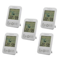 Miraval Schimmelwarner 5er-Set Hygrometer mit...