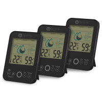 Miraval Schimmelwarner 3er-Set mit Hygrometer &...