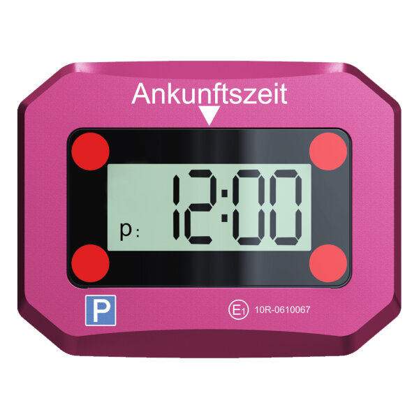 Miraval Digitale Parkscheibe Pink - 9-MV0124-3