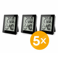 5x Thermo- / Hygrometer 3er Set - 4-MV0125-1-5