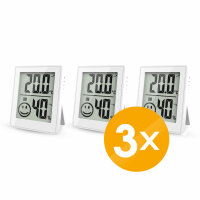 3x Thermo- / Hygrometer 3er Set - 4-MV0125-2-3