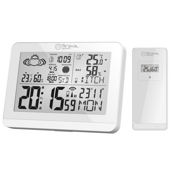 Design Funk-Wetterstation mit Außensensor - 4-LD6303-2