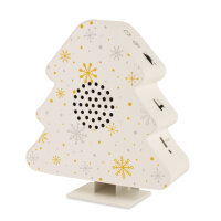 Miraval Weihnachtsgeräuschebox mit Bewegungsmelder, LED, Weihnachtsmelodien - 4-MV1525