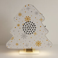 Miraval Weihnachtsgeräuschebox mit Bewegungsmelder, LED, Weihnachtsmelodien - 4-MV1525