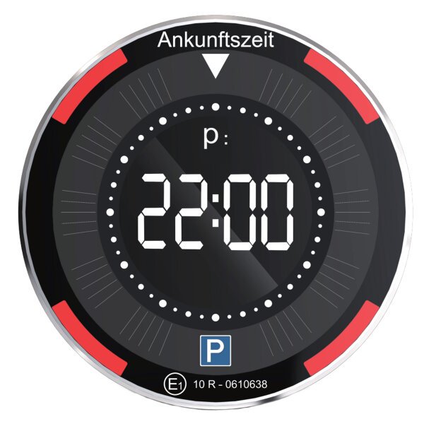 Miraval Digitale Solar-Parkscheibe  - 9-MV1025