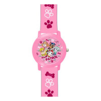 PAW Patrol Kinderarmbanduhr rosa mit Silikonarmband 34 mm