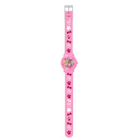 PAW Patrol Kinderarmbanduhr rosa mit Silikonarmband 34 mm