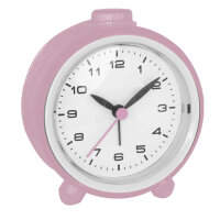 Quarzwecker "Silent Line" 70 mm pink leise