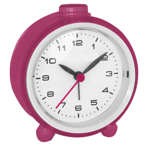 Quarzwecker "Silent Line" 70 mm weiß leise