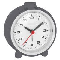 Quarzwecker "Silent Line" 70 mm schwarz leise