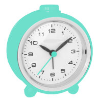 Quarzwecker "Silent Line" 70 mm blau leise