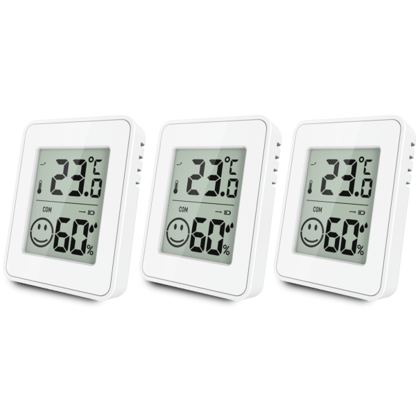 3x Hygrometer weiß - 4-RO0125