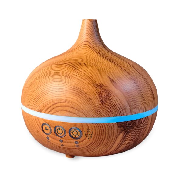 Miraval Aroma Diffuser für Wohlfühlatmosphäre, dimmbare Beleuchtung, Timer, Holz-Design - 9-AN0225-1