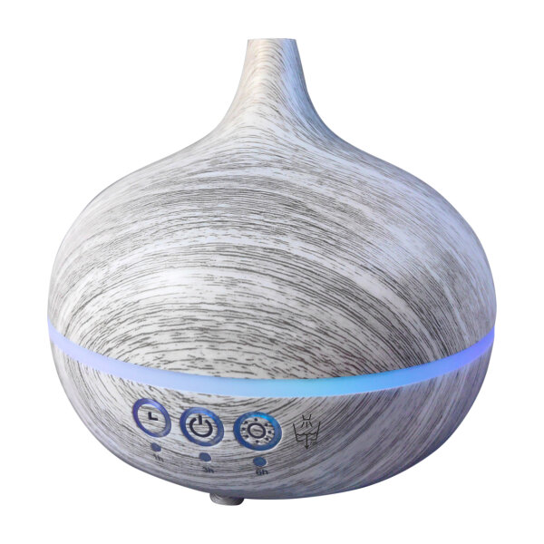 Miraval Aroma Diffuser für Wohlfühlatmosphäre, dimmbare Beleuchtung, Timer, Holz-Design - 9-AN0225-3