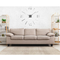 DIY Wanduhr zum Selberbauen 90–120 cm mit Wandtattoo-Optik