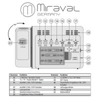 Miraval Funk-Projektionswecker mit Touch, Kalenderwoche & Sensor