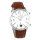 Falkenberg & Söhne Funkarmbanduhr Lederarmband braun 42 mm