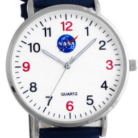 NASA Armbanduhr mit Lederarmband - 2-MV1422-3